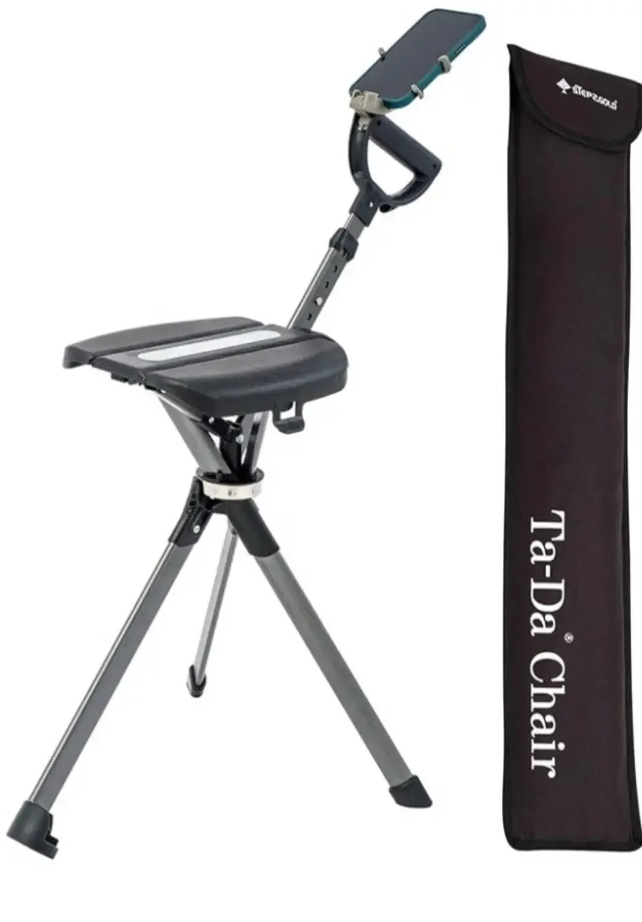 STEP2GOLD Ta-Da Chair Series 2 PRO  walking stick with built-in folding seat NOB